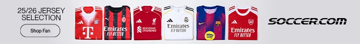 SOCCER.COM - 25/26 Jersey Selection