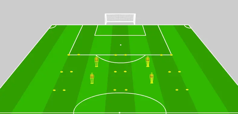 Wall passing with a third man running