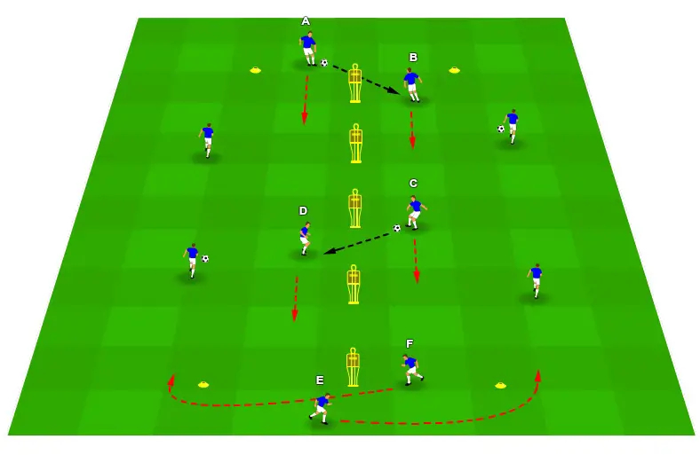 Warm up with this wall pass drill